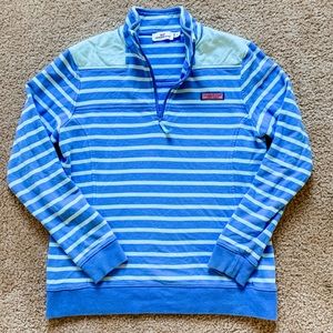 Vineyard Vines Womens Blue Stripe Pullover